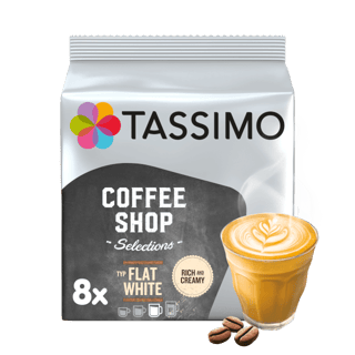 tassimo coffee shop flat white rich creamy dosettes